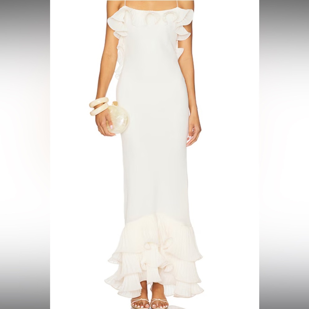 Delina Dress in Cream (DELFI, Revolve) - Picture 2 of 5